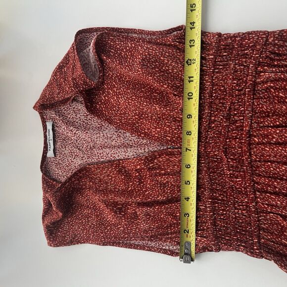 Pampelone Evelyn deep V boho maxi dress Sz S Resortwear Fall Party Cottage Vacay - Picture 8 of 9